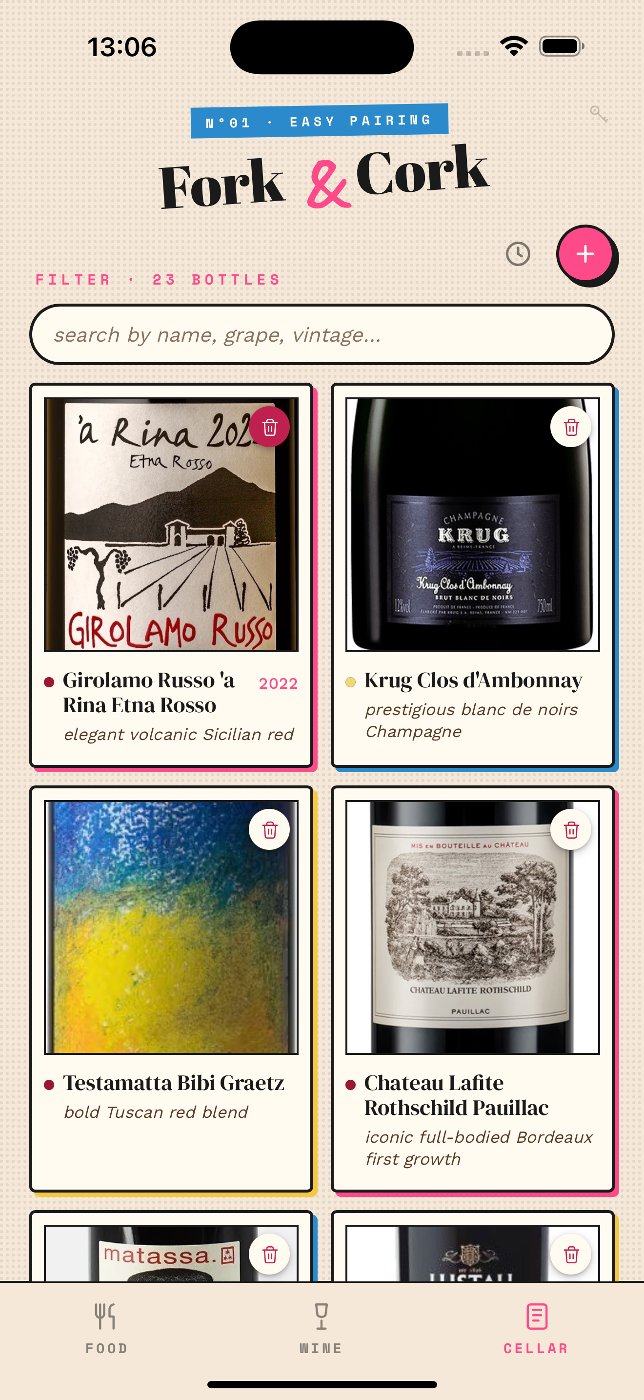 Personal cellar — 23 bottles